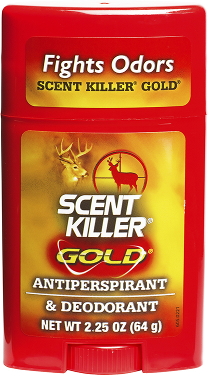 Wildlife Research 1247 Scent Killer Gold Antiperspirant  &  Deodorant Odor Eliminator Odorless Scent 2.25 oz Stick