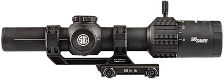 Sig Sauer Electro-Optics SOT61000 Tango-MSR LPVO Black 1-6x24mm, 30mm Tube Illuminated BDC6 Reticle Features Throw Lever  &  ALPHA-MSR Mount