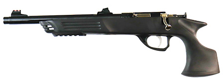 Crickett KSA693 Adult Pistol  22 LR 1rd 10.50" Blued Threaded Barrel w/Cap, Williams Fire Sights, Integrated Picatinny Accessory Rail, Synthetic Grip, Rebounding Firing Pin Safety