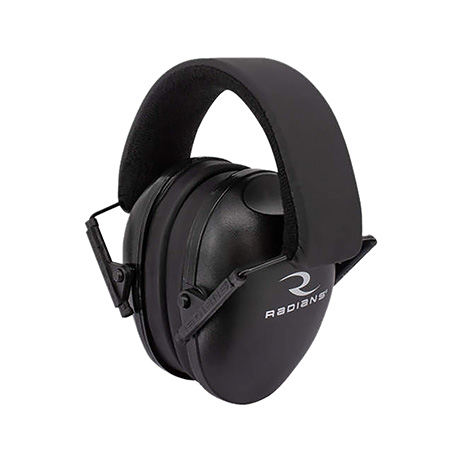 Radians LSY0110CS Lowset Passive Muff 21 dB Over the Head Black Youth 1 Pair