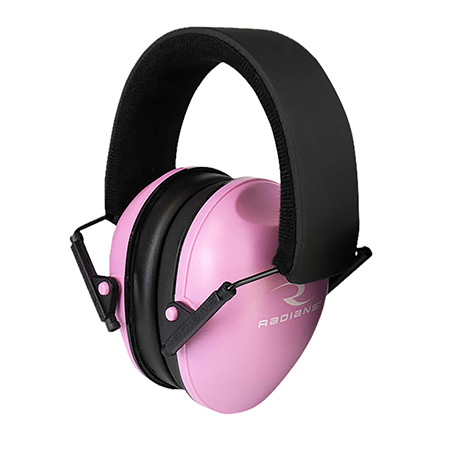 Radians LS0800CS Lowset Passive Muff 21 dB Over the Head Pink/Black Women 1 Pair