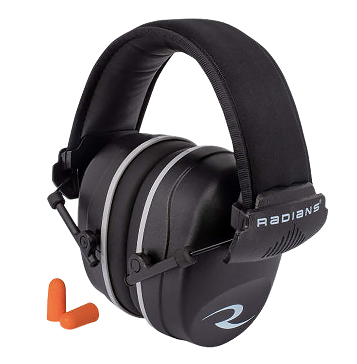 Radians R2500CS R2500 Muff Foam 25 dB 32 dB Over the Head Orange Black Adult 1 Pair