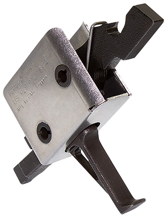 CMC Triggers 91507 Drop-In  Single-Stage Flat Trigger w/ 3.50 lbs Draw Weight  &  Black/Silver Finish