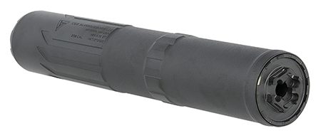 CGS Suppressors CGSHEKATE338DT Hekate DT  338 Cal Black Anodized Titanium 3/4"-24 tpi