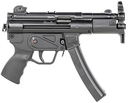 Century Arms HG6036N AP5 M 9mm Luger 30+1 4.50" Barrel, Black Stamped Metal, Fixed Front/Drum Rear Sights, Includes Hard Case, Sling, Cleaning Kit  &  2 Magazines