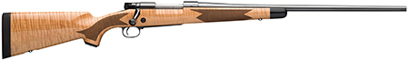 Winchester Repeating Arms 535218220 Model 70 Super Grade 308 Win Caliber with 5+1 Capacity, 22" Barrel, High Polished Blued Metal Finish  &  Gloss AAA Maple Stock Right Hand (Full Size)