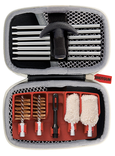 Real Avid AVGCK310S Gun Boss Cleaning Kit 12 Gauge  &  20 Gauge Shotgun/14 Pieces/Black Weather Resistant Nylon Case