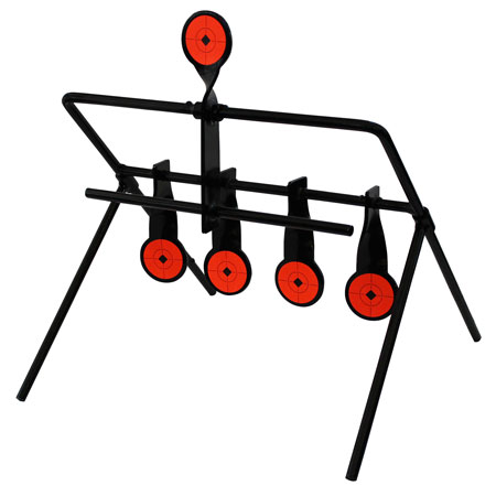 Birchwood Casey 47022 World of Targets Gallery Rimfire Pistol/Rifle AR500 Steel Black/Orange Black/Orange Impact Enhancement Motion 0.19" Thick
