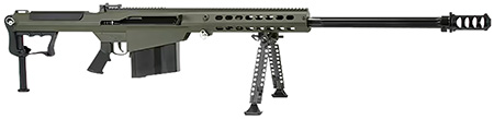 Barrett 14555 M107A1  50 BMG 10+1 29" Chrome-Lined Fluted Barrel, OD Green Cerakote Aluminum Receiver, OD Green Fixed Stock w/Thermal-Guard Cheek Piece  &  Sorbothane Recoil Pad, Optics Ready
