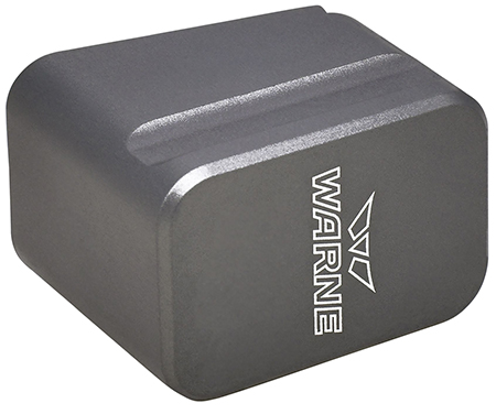Warne MEG1954GR Magazine Extension  made of 6061-T6 Aluminum with Hardcoat Anodized Gray Finish for Glock 19, 23 Magazines (Adds 5rds 9mm Luger, 4rds 40 S&W)