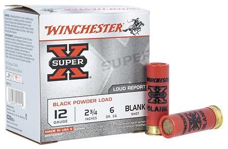 Winchester Ammo XBP12W Super X Blank 12Gauge 2.75" 25 Per Bx/10 Case