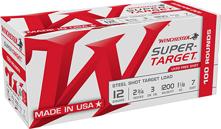 Winchester Ammo TRGT12S7VP Super-Target  12Gauge 2.75" 1 1/8oz 7Shot 200 Per Box/2 Case