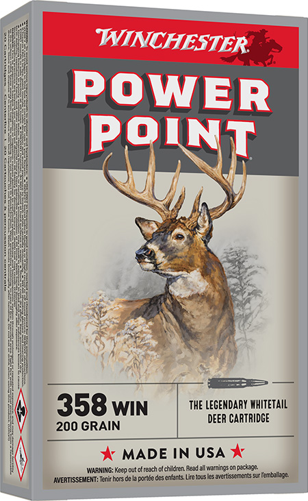 Winchester Ammo X3582 Power-Point  358Win 200gr 20 Per Box/10 Case