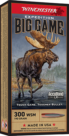 Winchester Ammo S300SLR Expedition Big Game Long Range 300WSM 190gr Nosler AccuBond Long Range 20 Per Box/10 Case
