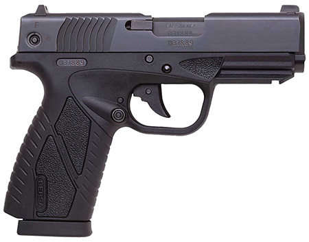 Bersa BP380MCC BPCC Concealed Carry Sub-Compact Frame 380 ACP 8+1, 3.30" Black Steel Barrel, Matte Black Serrated Steel Slide  &  Polymer Frame w/Picatinny Rail