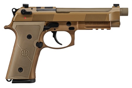 Beretta USA JS92M9A4M15 M9A4  9mm Luger 5.10" Barrel 15+1, Flat Dark Earth Cerakote Polymer Frame, Serrated Steel Optic Cut Slide, Polymer Grip  &  Decocker Safety