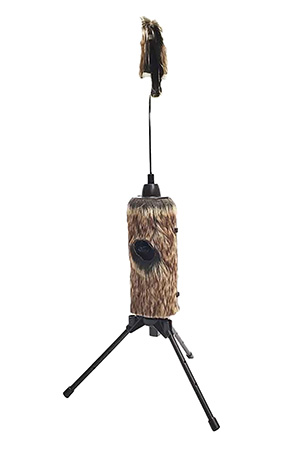 Mojo Outdoors HW2508 Fuzzy Critter  Predator Species Brown Features Built-In Tripod