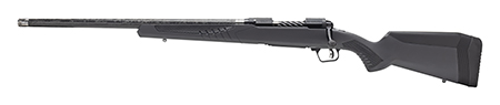 Savage Arms 57718 110 UltraLite Full Size 300 WSM 2+1 24" Carbon Fiber Threaded Barrel, Black Melonite Drilled  &  Tapped Stainless Steel Receiver, Adj AccuStock Matte Gray Synthetic Stock, Left Hand