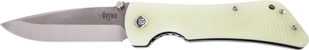 Southern Grind SG03030004 Bad Monkey  4" Folding Drop Point Plain Satin 14C28N Steel Blade, 5.25" Jade Ghost Green G10 Handle, Includes Pocket Clip