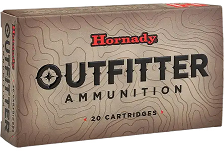 Hornady 814874 Outfitter  6.5Creedmoor 120gr Copper Alloy eXpanding 20 Per Box/10 Case