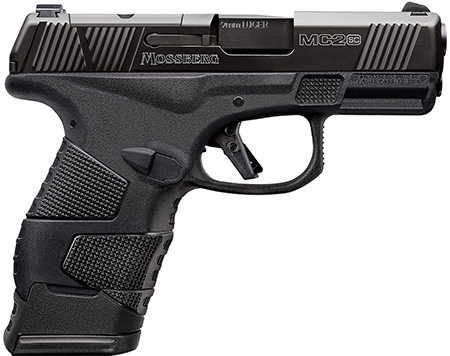 Mossberg 89025 MC2sc Sub-Compact 9mm Luger 3.40" 14+1,11+1 Matte Black DLC Stainless Steel with Optics Cut Aggressive Textured Black Polymer Grip (No Safety)