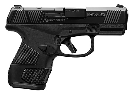Mossberg 89045 MC2sc Sub-Compact 9mm Luger 3.40" 10+1 Matte Black DLC Stainless Steel with Optics Cut Aggressive Textured Black Polymer Grip with Cross-Bolt Safety