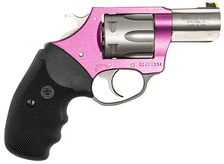 Charter Arms 53630 II Pink Lady II 38 Special 6rd 2.20" Matte Stainless Steel Barrel  &  Cylinder, Pink Aluminum Frame, Black Finger Grooved Rubber Grip, Exposed Hammer
