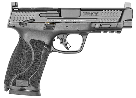 Smith  &  Wesson 13388 M & P M2.0 M2.0 Full Size 10mm Auto 15+1, 4.60" Black Armornite Stainless Steel Barrel  &  Optic Cut/Serrated Slide, Matte Black Polymer Frame w/Picatinny Rail
