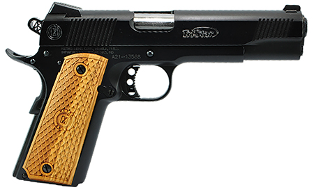 TriStar 85617 American Classic II 1911 10mm Auto 8+1, 5" Stainless Steel Barrel, Blued Serrated Steel Slide, Blued Steel Frame w/Beavertail, Wood Grip
