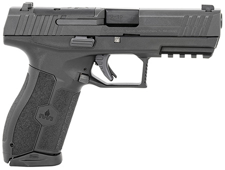IWI US M9ORP17NS MASADA  Full Size 9mm Luger 17+1, 4.10" Black Button Rifled Steel Barrel, Black Optic Ready/Serrated Steel Slide, Black Polymer Frame w/Picatinny Rail, Ambidextrous