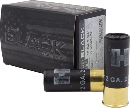 Hornady 86249 Black  12 Gauge 2.75" 00 Buck Shot 10 Per Box/ 10 Case