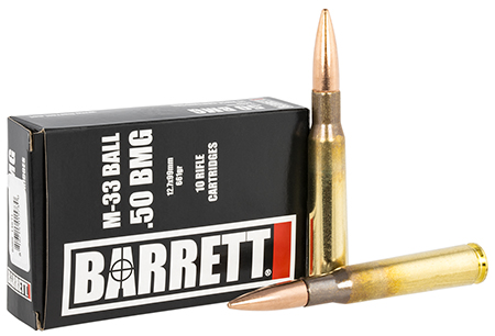 Barrett 14671 Rifle Match Grade 50BMG 661gr M33 Ball 10 Per Box/25 Case