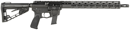 Wilson Combat TRAR9GB91610 AR9G Carbine 9mm Luger 17+1 16" Black Match Grade Threaded Barrel, Black Armor-Tuff Aluminum Receiver, M-LOK Handguard, Black Synthetic Rogers Super-Stoc w/Cam-Lock Stock