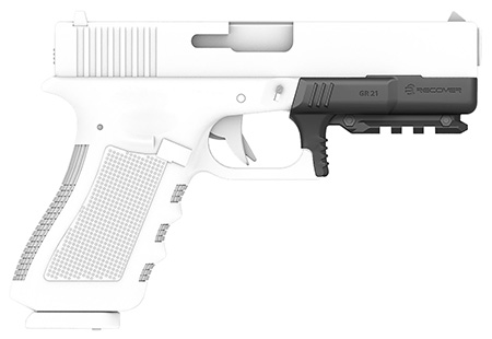 Recover Tactical GR2101 Rail Adapter for Glock 20  & 21  Black