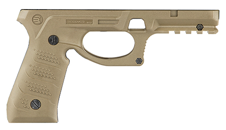 Recover Tactical BC2-02 Grip  &  Rail System  Tan Polymer Picatinny for Most Beretta 92  &  M9 Models