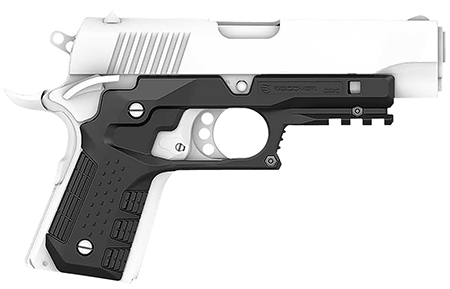 Recover Tactical CC3C-01 Grip  &  Rail System  Black Polymer Picatinny for Compact 1911