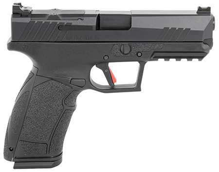 Tisas PX-9D PX-9 Gen3 Duty 9mm Luger Caliber with 4.11" Barrel, 20+1 or 18+1 Capacity, Overall Black Finish, Picatinny Rail Frame, Serrated/Optic Cut Cerakote Slide  &  Interchangeable Backstrap Grip