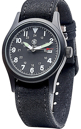 S&W SWW1464BK Smith  &  Wesson Military Watch Black