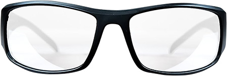 M & P Accessories 110168 Thunderbolt Shooting Glasses Full Size Clear Mirror Lens Black Frame