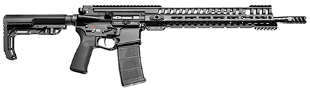 Patriot Ordnance Factory 01148 P415 *CA Compliant 5.56x45mm NATO 10+1 16.50" Chrome Moly Barrel Black Hard Coat Anodized Receiver, 6 Position MFT Black Stock  &  Black Polymer Grip Ambidextrous
