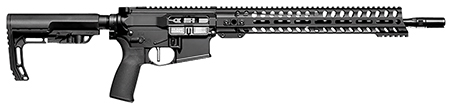 Patriot Ordnance Factory 01646 Minuteman Direct Impingement 350 Legend 16.50" 10+1 Black Hardcoat Anodized Rec 14.5" M-Lok Handguard Black Nitride Barrel Black Polymer 6 Position MFT Stock  &  Grip