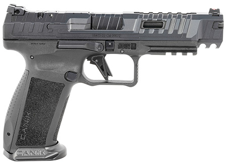 Canik HG6815N SFx Rival 9mm Luger 18+1 5" Black Steel Barrel, Dark Side Ported/Serrated Steel Slide, Polymer Frame w/Beavertail  &  Picatinny Rail, Ambidextrous