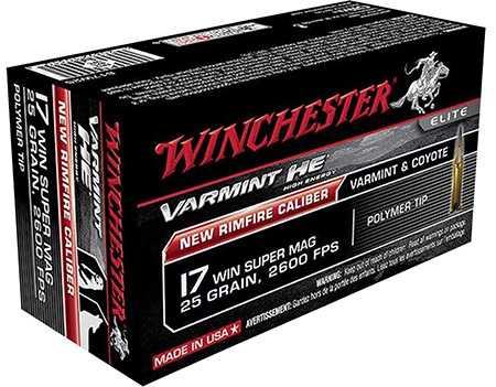 Winchester Ammo X17W25 Super X  17WSM 25gr Jacketed Hollow Point 50 Per Box/10 Case