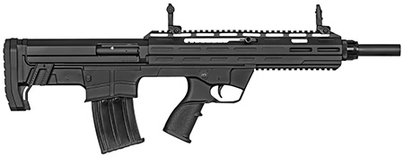 Tokarev USA 21000105 TBP  12 Gauge Semi-Auto 3" 5+1 18.50" Black Steel Barrel, Black Receiver w/Picatinny Rail, Black Bullpup Synthetic Stock