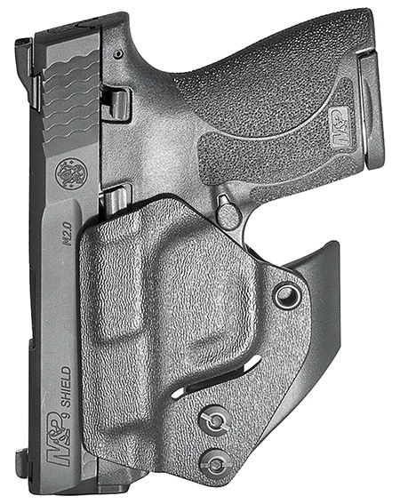 Mission First Tactical H2SWSHAIWBM Minimalist Holster IWB Black Polymer Belt Clip Fits S&W M & P Shield 2.0 9/40/Shield Plus/Shield 1.0 9/40 Ambidextrous