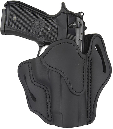 1791 Gunleather ORBH23SBLR BH2.3 Optic Ready OWB Size 2.3 Stealth Black Leather Belt Slide Compatible w/Glock 17/S&W M & P Shield Right Hand