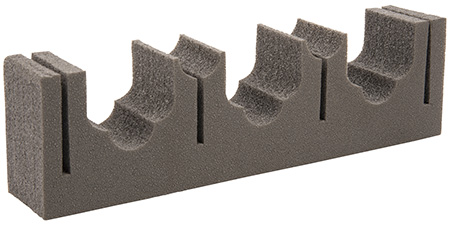 Allen 5658 Firearm  &  Fishing Rod Magnetic Holder Black Metal/Foam Holds 3 Rifle/Shotgun