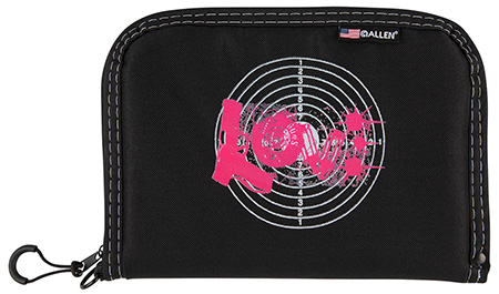 Girls With Guns 9075 Love  Black w/Pink Love Graphic Polyester Holds Handgun