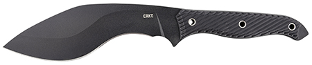 CRKT 2710 Clever Girl Kukri 7.75" Fixed Plain Black Powder Coated SK-5 Steel Blade/Black G10 Handle Includes Belt Clip/Lanyard