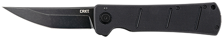 CRKT 2908 Inazuma No Ken  3.68" Folding Plain Stonewashed D2 Steel Blade/ Black G10 Handle Includes Pocket Clip